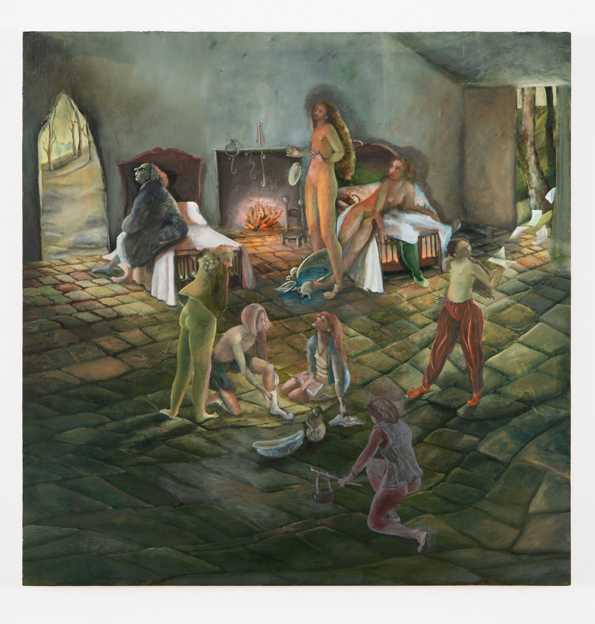 The Penpal oil on birch panel 30in x 30in